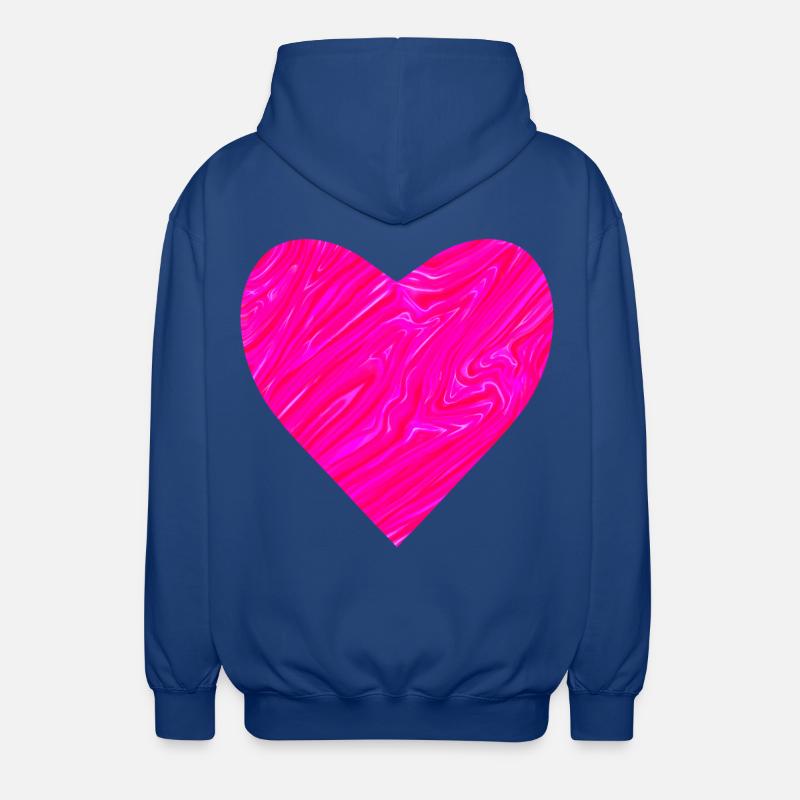 Neon Herz zum Muttertag - Unisex Kapuzenjacke - Royalblau