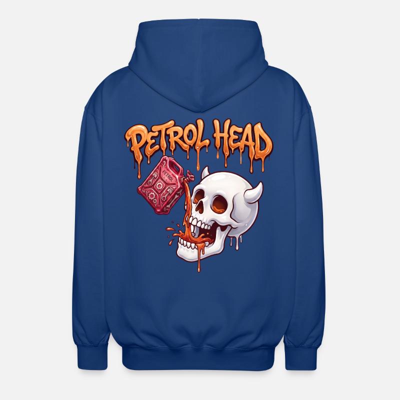 Crâne de Pétrolin - Veste à capuche unisexe - bleu royal