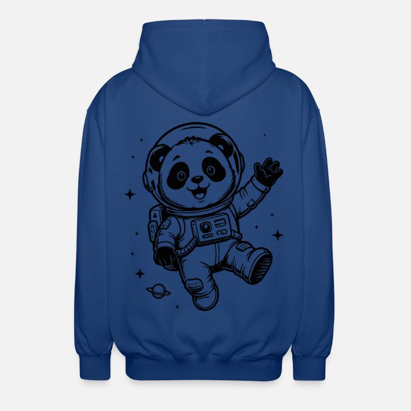 Astronaute Panda : Aventure spatiale - Veste à capuche unisexe - bleu royal