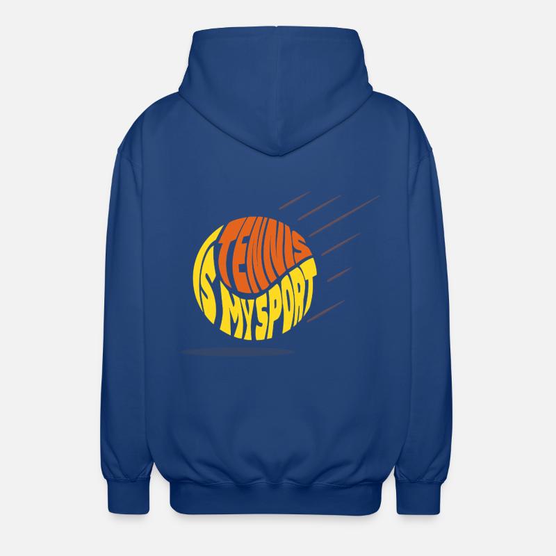 Stilisierte Sneakers - Unisex Kapuzenjacke - Royalblau