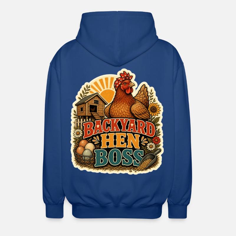 POULE DE JARDIN - Veste à capuche unisexe - bleu royal