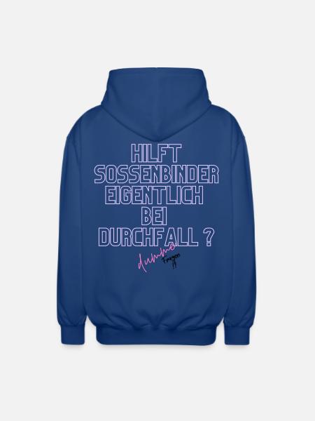 Durchfall Humor Neontext - Unisex Kapuzenjacke - Royalblau