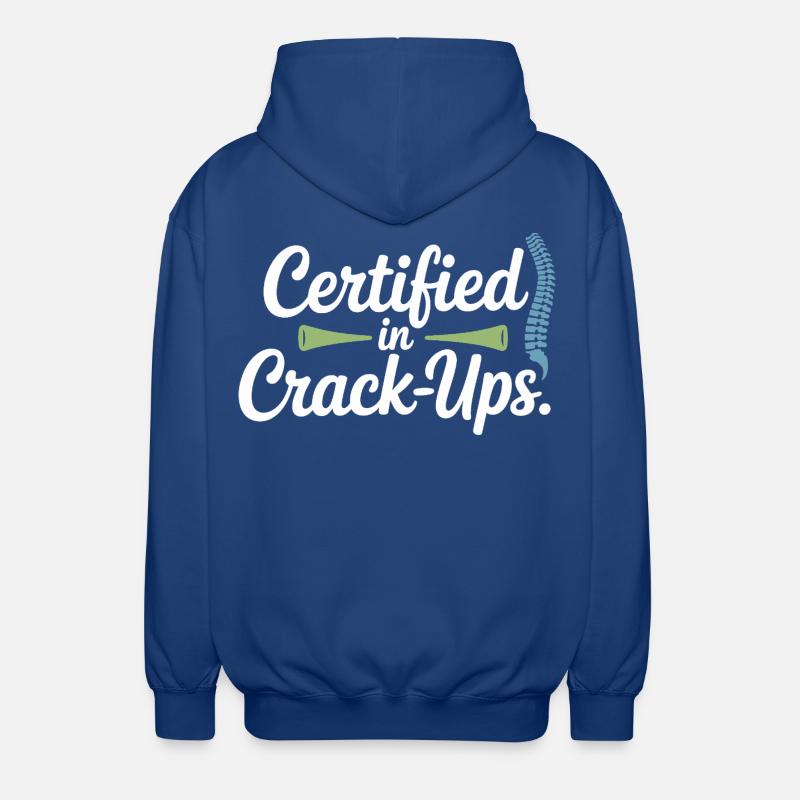 Lizenzierte DC Klinische Wirbelwirbelintegrität - Unisex Kapuzenjacke - Royalblau
