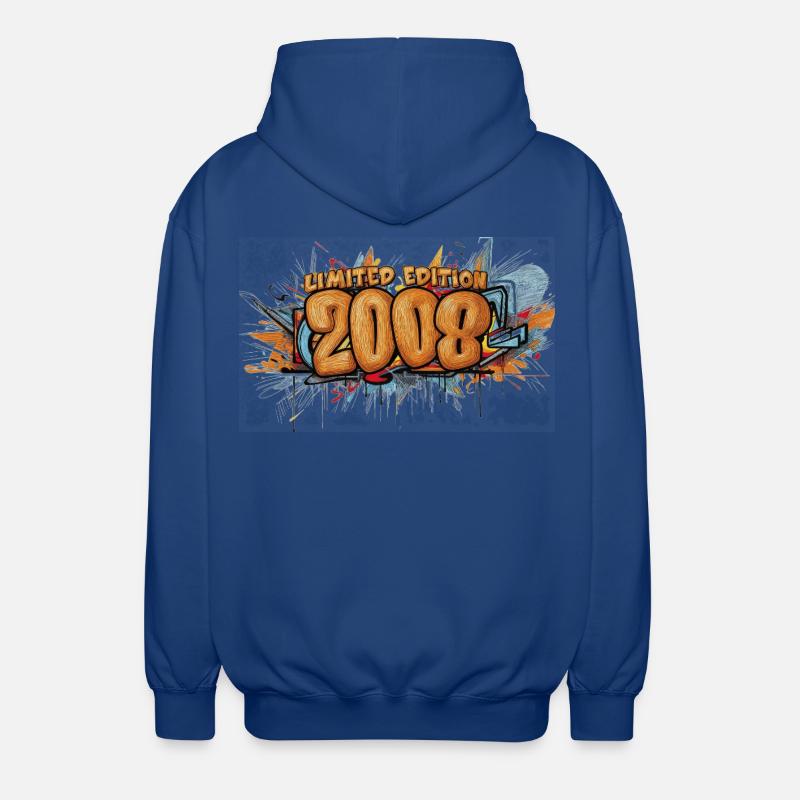 Édition limitée 2008 Graffiti - Veste à capuche unisexe - bleu royal