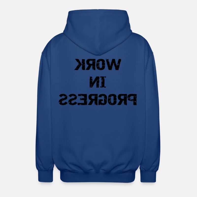 WORK IN PROGRESS - gespiegelt - Unisex Kapuzenjacke - Royalblau