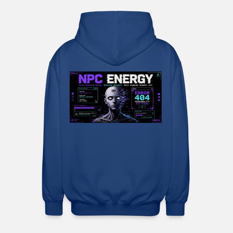 NPC ENERGY ERROR 404 - Unisex Kapuzenjacke - Royalblau