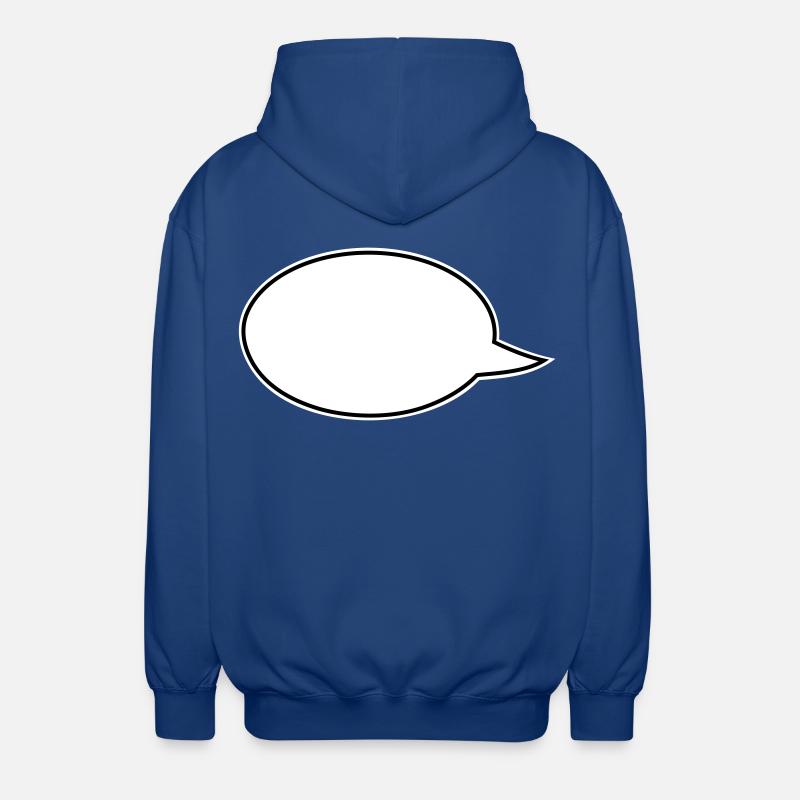 Speech Bubbles Comic Links - Unisex Hooded Jacket - royal blue