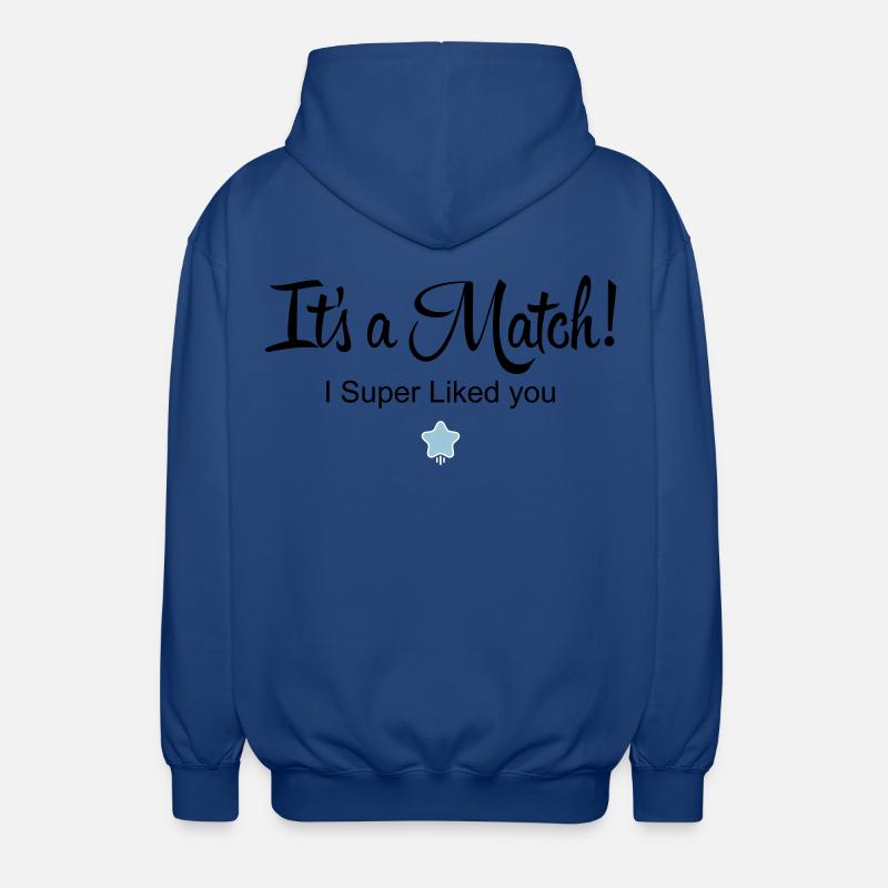 It's a Match! - Unisex Hooded Jacket - royal blue