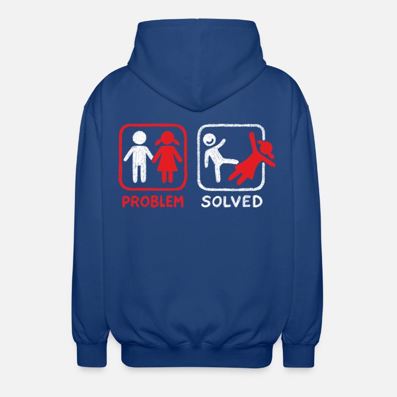 Problem Solved - Unisex Hooded Jacket - royal blue