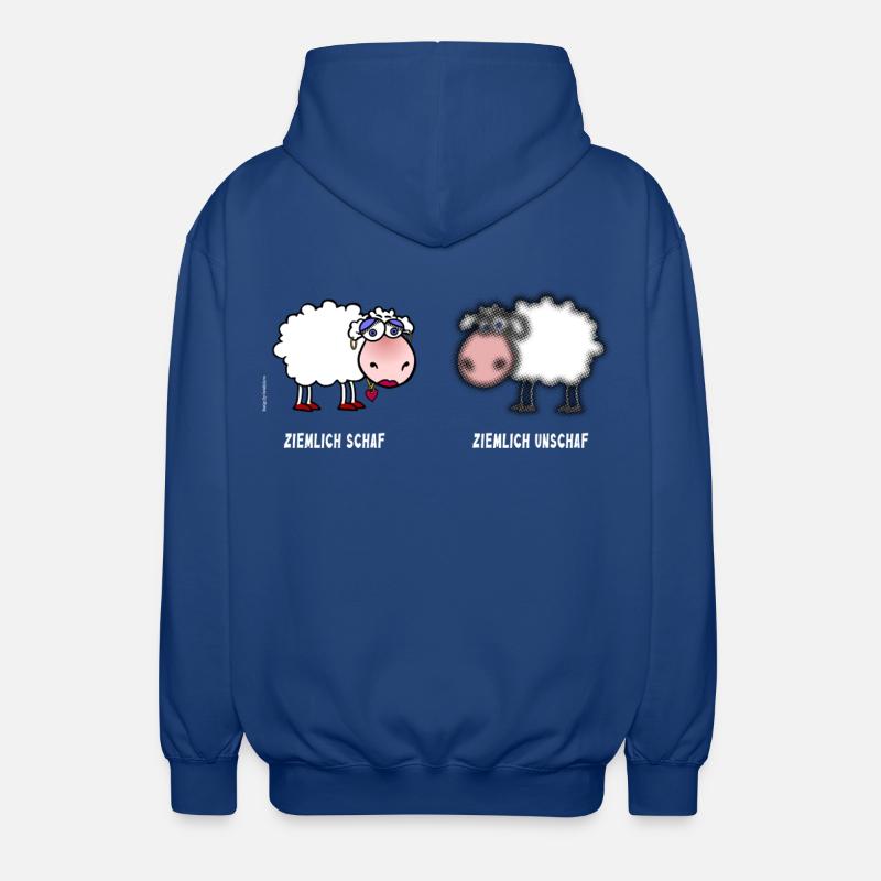 Pecore / Pecore | Gioco di parole - Felpa unisex con cappuccio - blu royal