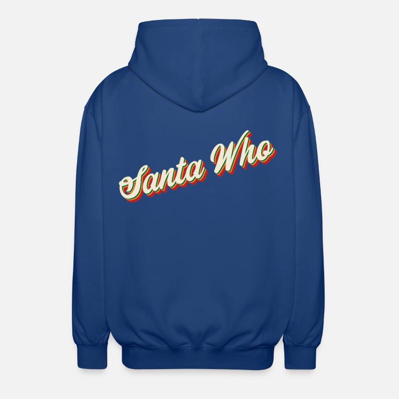 Design de Noël du Père Noël - Veste à capuche unisexe - bleu royal