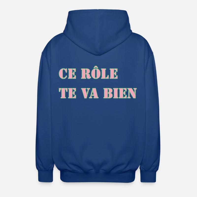 DIESE ROLLE PASST GUT ZU DIR - Unisex Kapuzenjacke - Royalblau