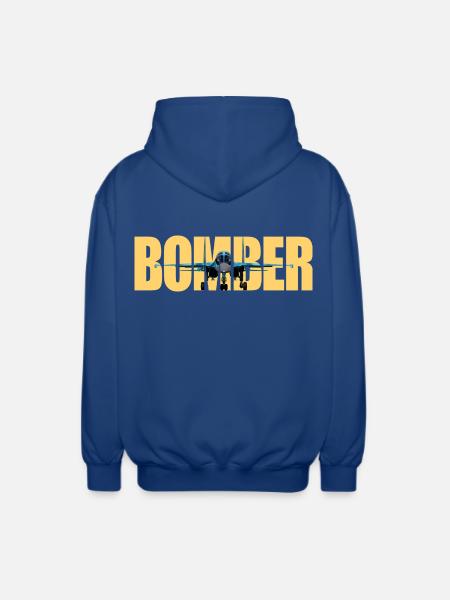 Bomber Su-34 - Unisex Hooded Jacket - royal blue