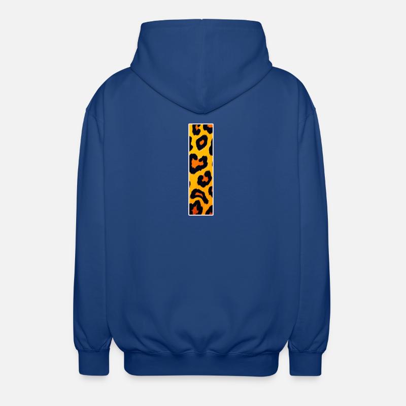 Leopard Shine Pattern - Unisex Hooded Jacket - royal blue