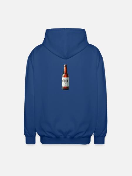 Bier - Unisex Kapuzenjacke - Royalblau