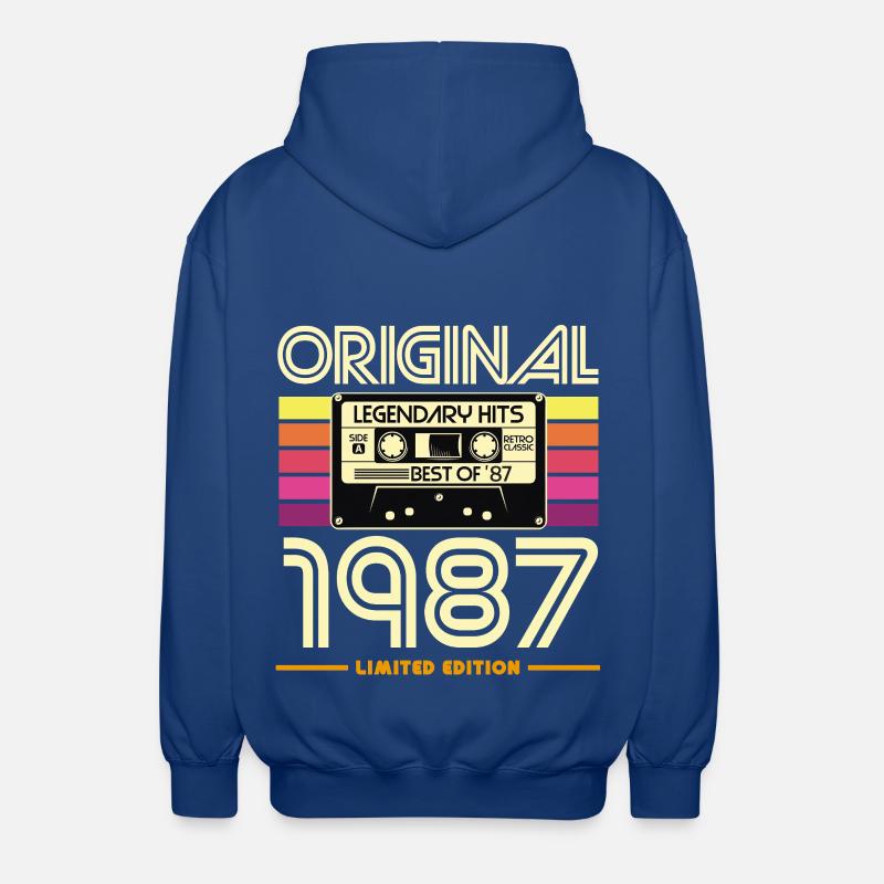 Original 1987 Cassette Retro - Veste à capuche unisexe - bleu royal