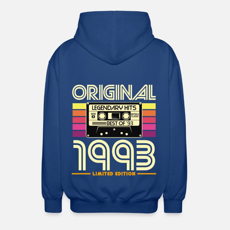 Cassette 1993 Original Rétro - Veste à capuche unisexe - bleu royal