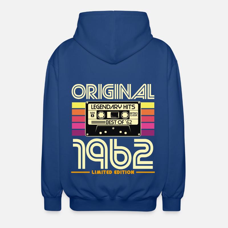 Original 1962 Cassette Retro - Veste à capuche unisexe - bleu royal