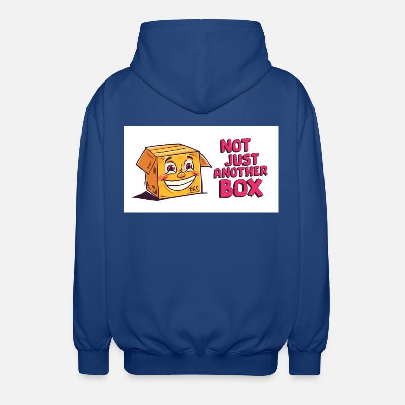 Pas une simple boîte - Veste à capuche unisexe - bleu royal