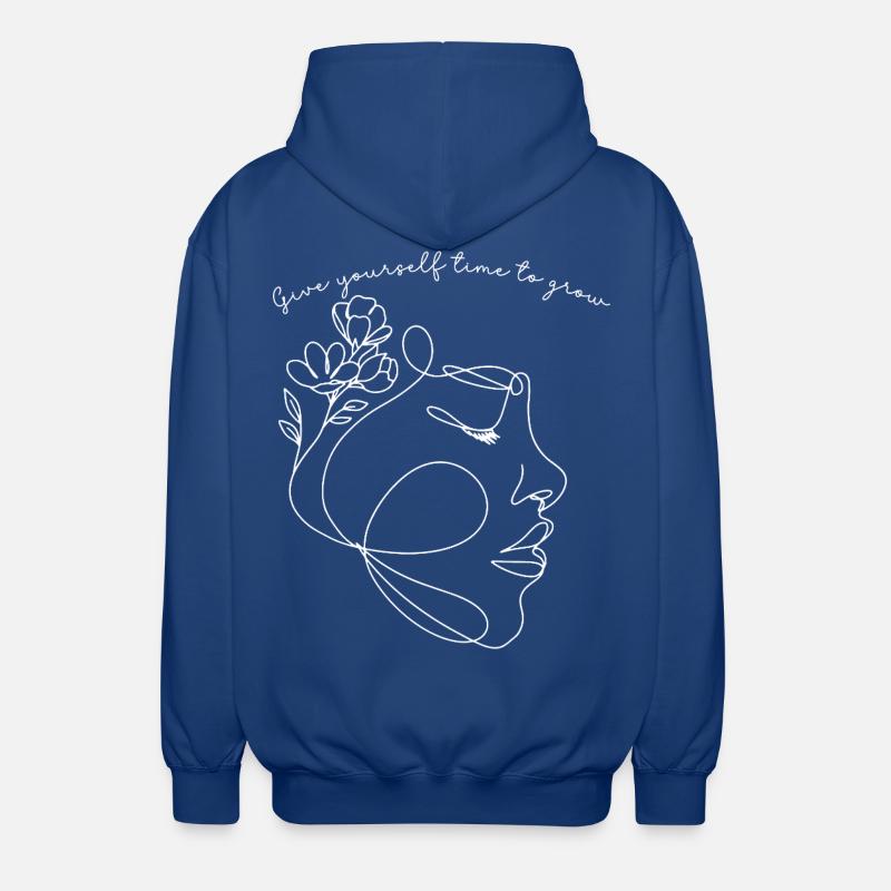 Donnez-vous le temps de grandir - Veste à capuche unisexe - bleu royal