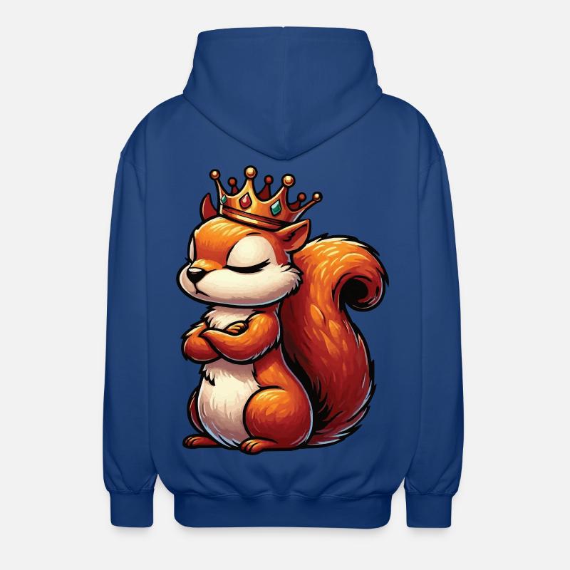 Eichhörnchen Eichhorn Eichhörnchenliebhaber Nager - Unisex Kapuzenjacke - Royalblau