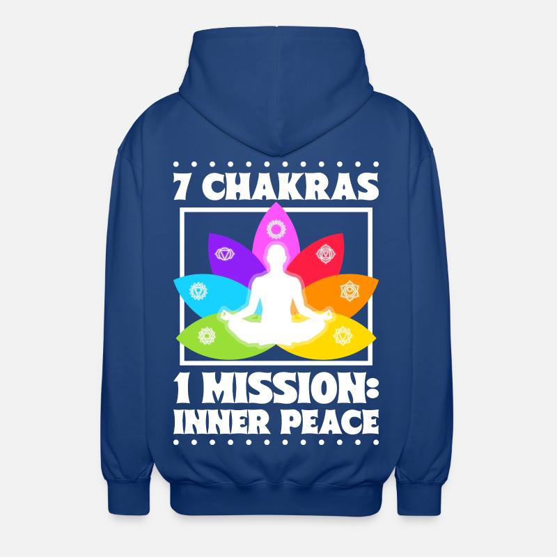 7 Chakras – Inner Peace - Unisex Hooded Jacket - royal blue