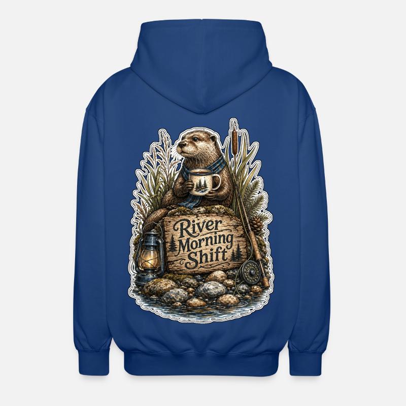 River Morning Shift Otter - Unisex Kapuzenjacke - Royalblau