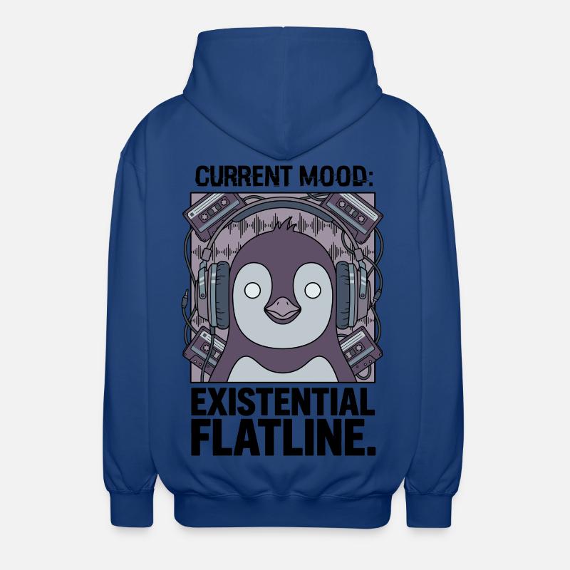 Current mood Existential zero line - Unisex Hooded Jacket - royal blue