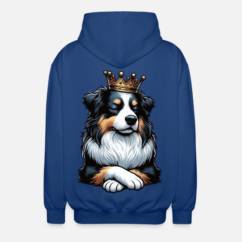 Australian Shepherd Aussie Aussiebesitzer Aussies - Unisex Kapuzenjacke - Royalblau