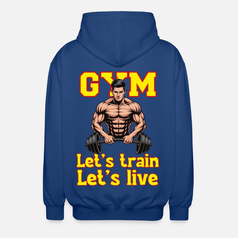 Lets_train - Unisex Kapuzenjacke - Royalblau