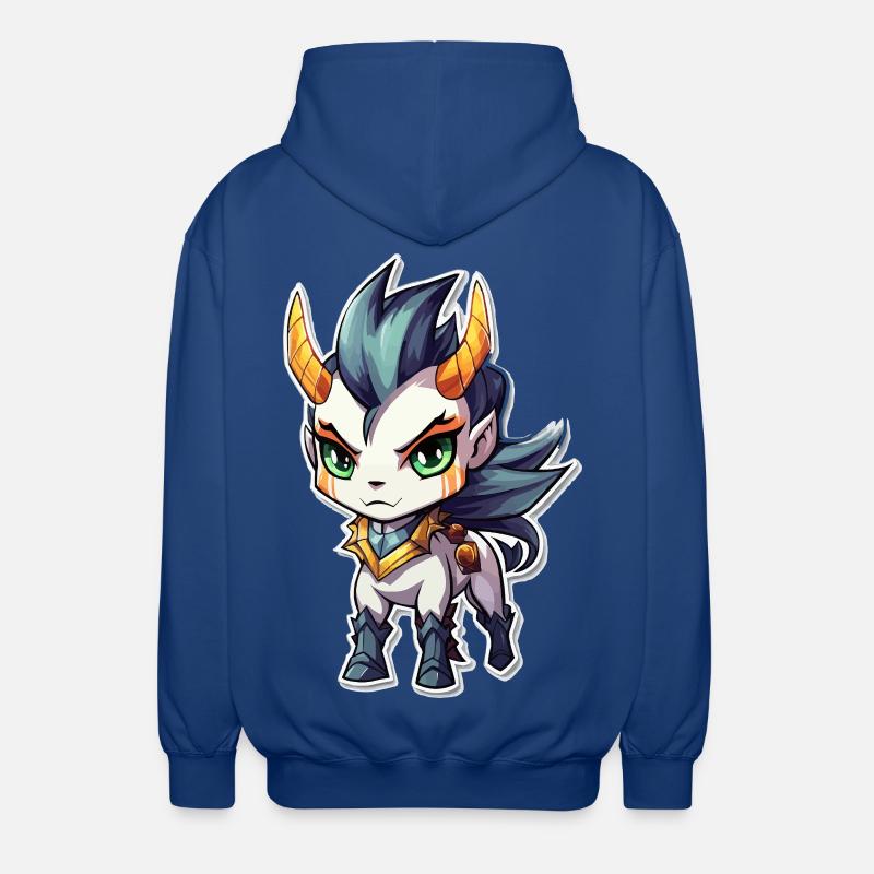 Chibi Dämonenpferd - Unisex Kapuzenjacke - Royalblau
