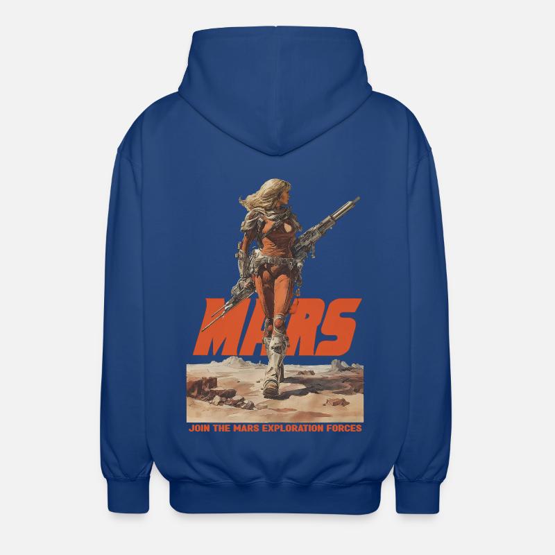 Mars Exploration - Unisex Kapuzenjacke - Royalblau