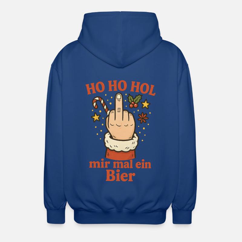 Offrez-moi une bière de Noël - Veste à capuche unisexe - bleu royal