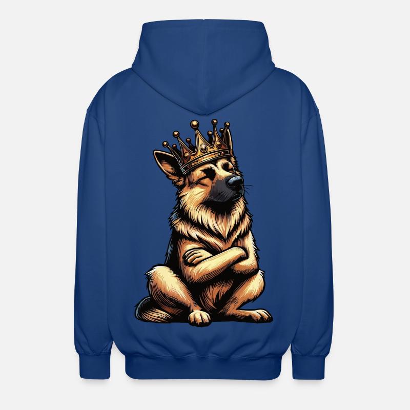 Deutscher Schäferhund Schäferhunde Schäferhunde - Unisex Kapuzenjacke - Royalblau