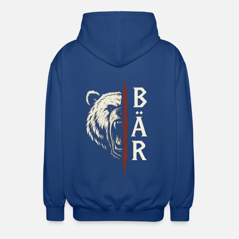 Ours sauvage - Veste à capuche unisexe - bleu royal
