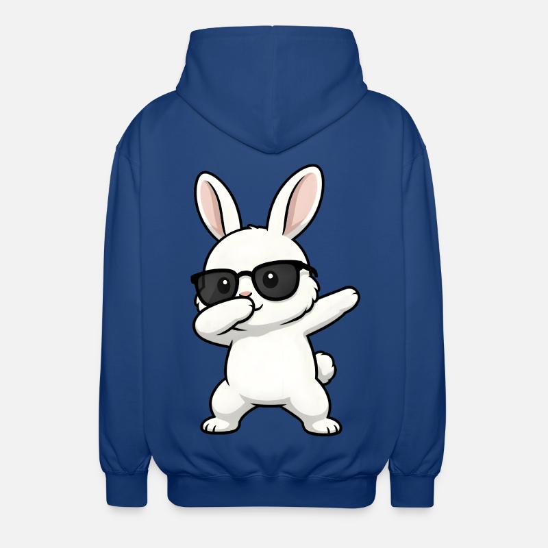 Lapin à dabber - Veste à capuche unisexe - bleu royal