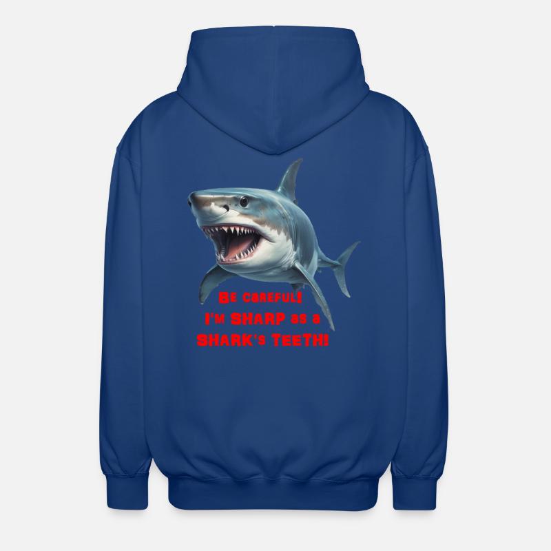 Tranchant comme un requin - Veste à capuche unisexe - bleu royal
