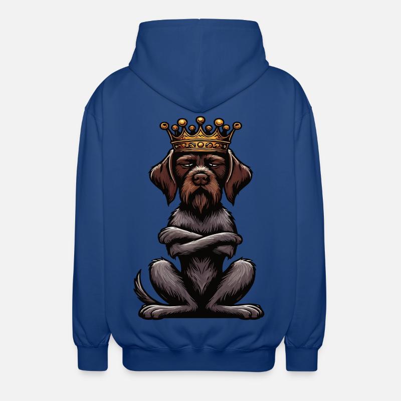 Deutsch Drahthaar Deutsch-Drahthaar Besitzer - Unisex Kapuzenjacke - Royalblau