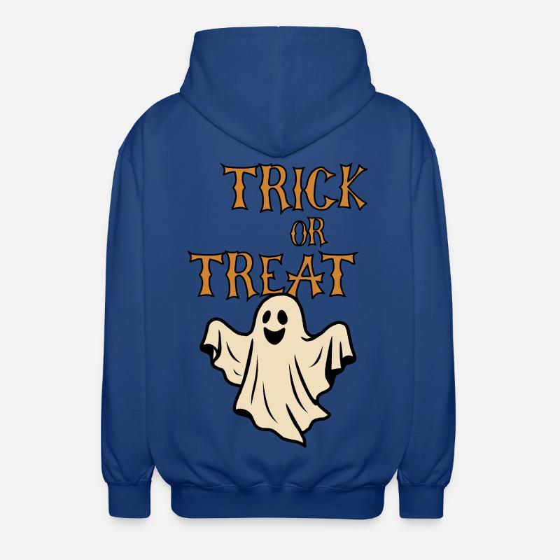 Trick oder Treat Geister Halloween Retro - Unisex Kapuzenjacke - Royalblau