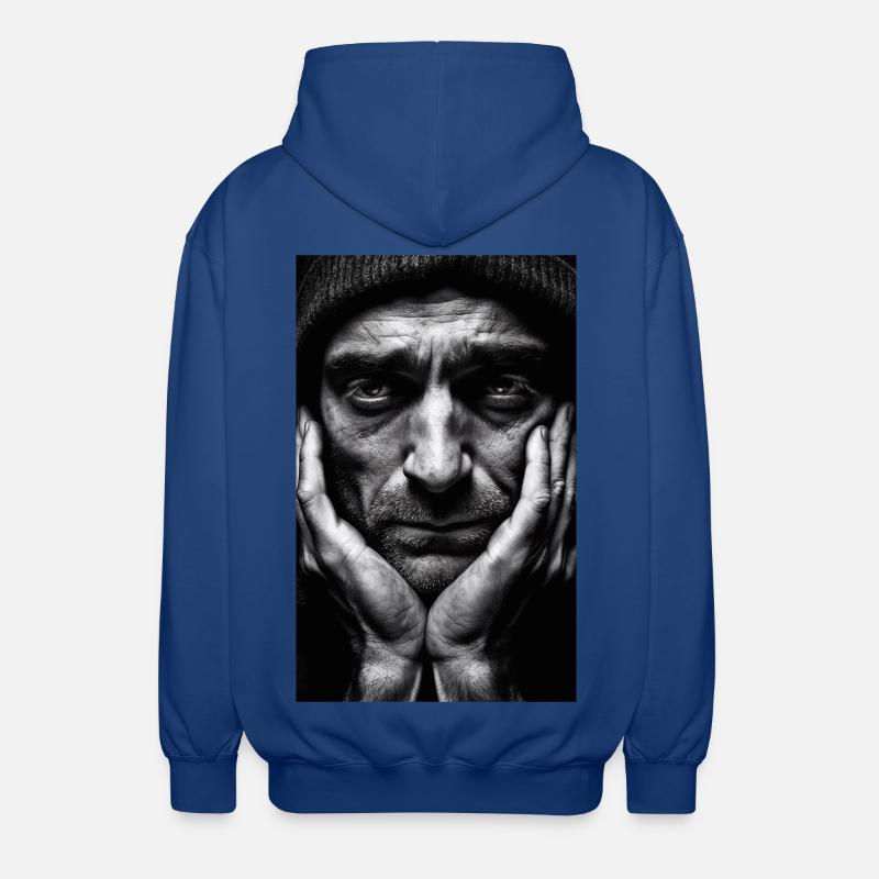 Penseur Guy - Veste à capuche unisexe - bleu royal