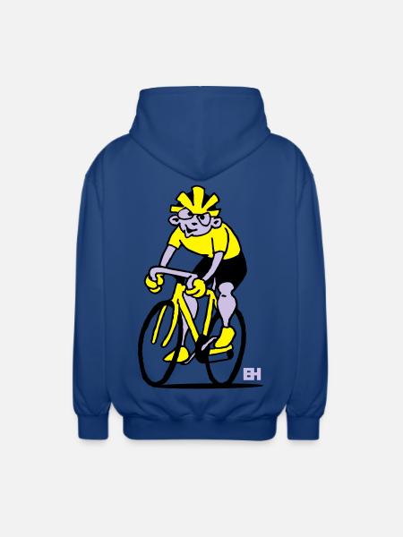 Cyclist - Cycling - Unisex Hooded Jacket - royal blue