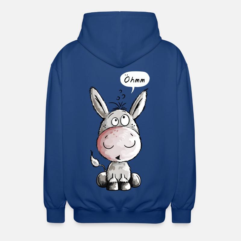 Öhmmm Esel - Eselchen - Comic - Tiere - Unisex Kapuzenjacke - Royalblau