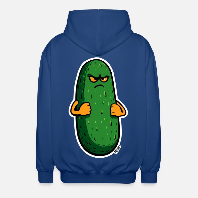 Grumpy Pickle Maskottchen - Unisex Kapuzenjacke - Royalblau