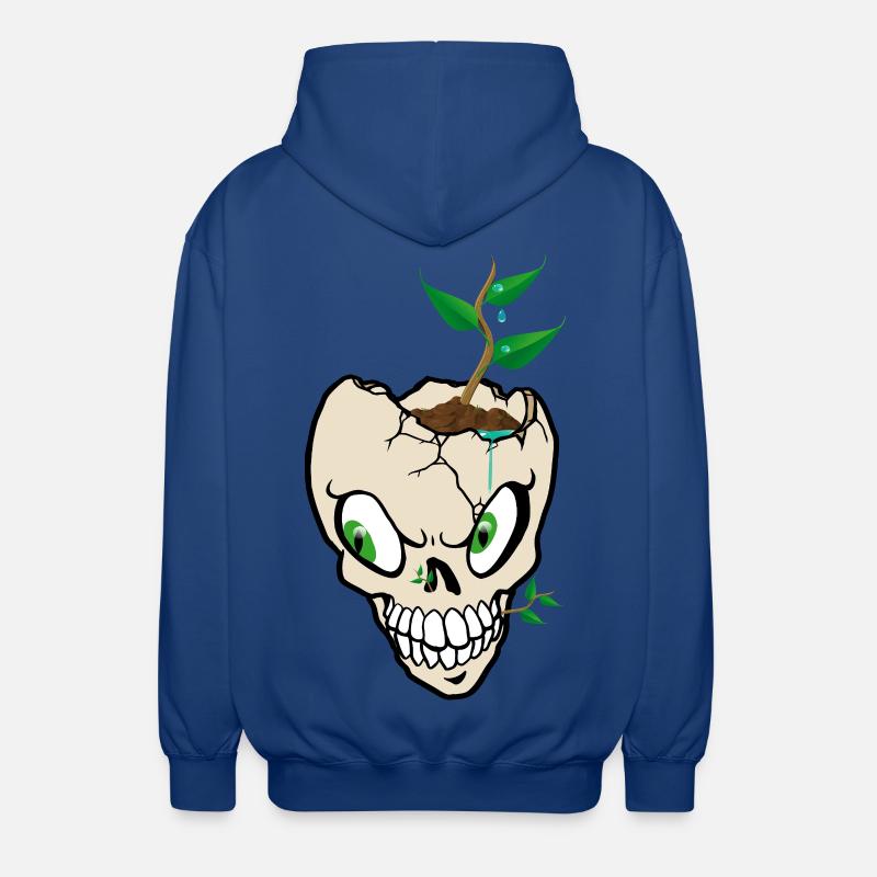 Croissance de la pousse de crâne - Veste à capuche unisexe - bleu royal