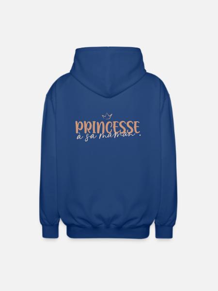 Princesse à sa maman - Veste à capuche unisexe - bleu royal