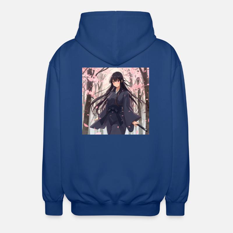 Sakura Schatten Samurai - Unisex Kapuzenjacke - Royalblau