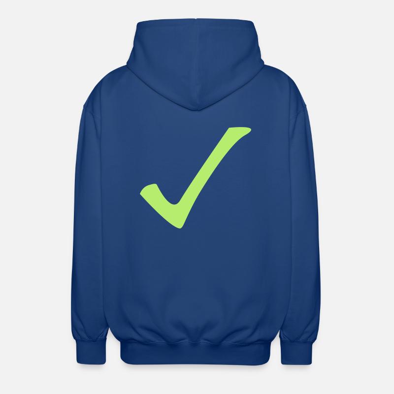 check - Unisex Kapuzenjacke - Royalblau
