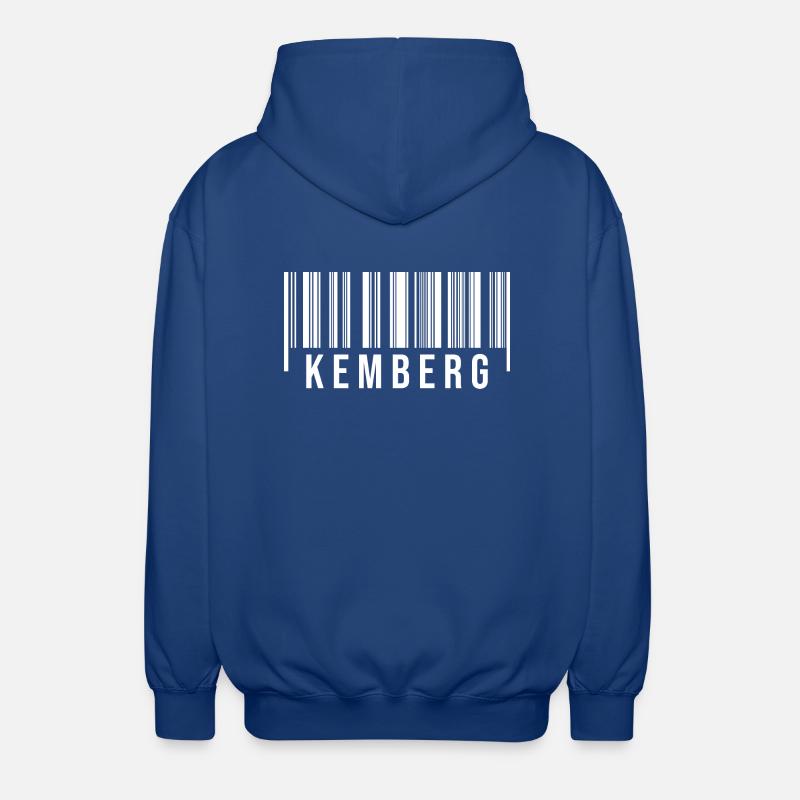 Kemberg Strichcode - Unisex Kapuzenjacke - Royalblau