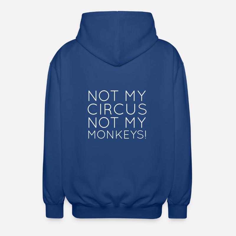 Monkey Circus - Unisex Hooded Jacket - royal blue