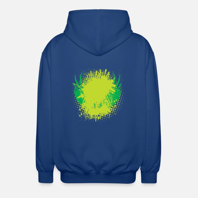 Vector background eu - Unisex Hooded Jacket - royal blue